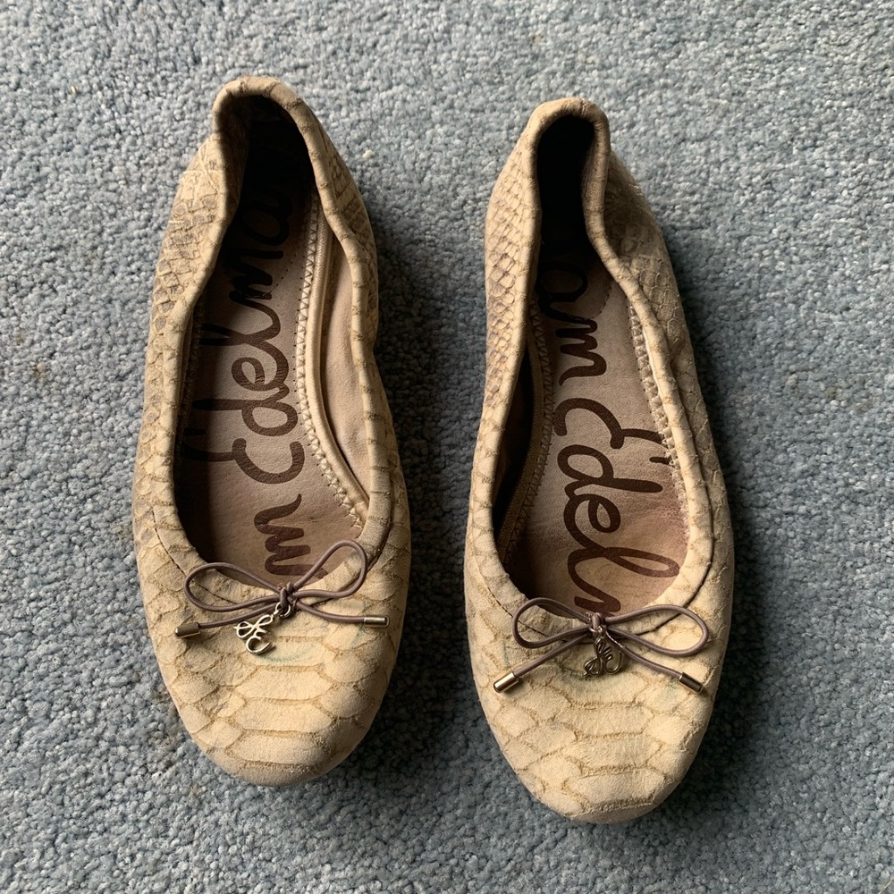GUC Snakeskin Print Sam Edelman Felicia Ballet Flats (Size 4.5)